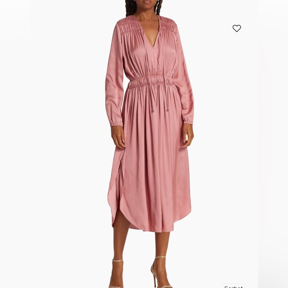 Elie Tahari Blush Long Sleeve Dress